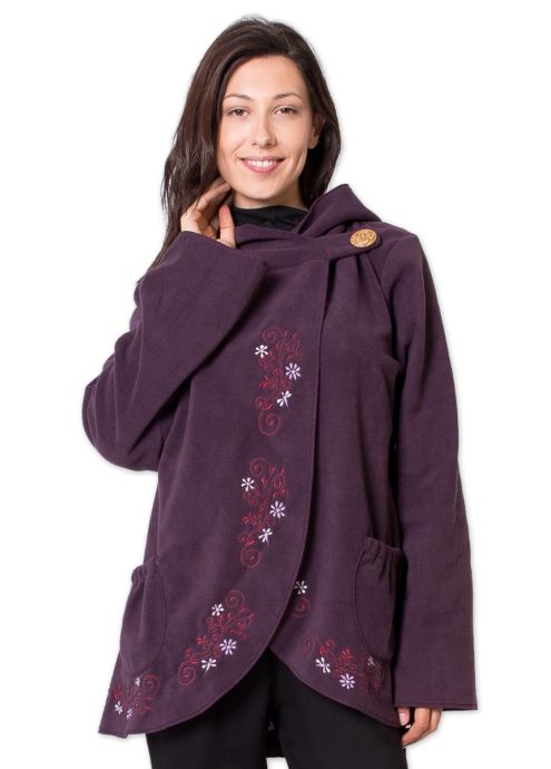veste polaire femme fermeture bouton 