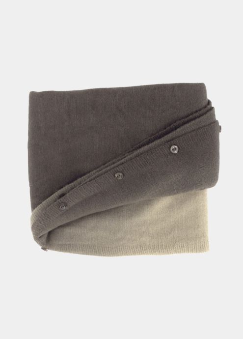 Echarpe multiposition kaki femme hiver 