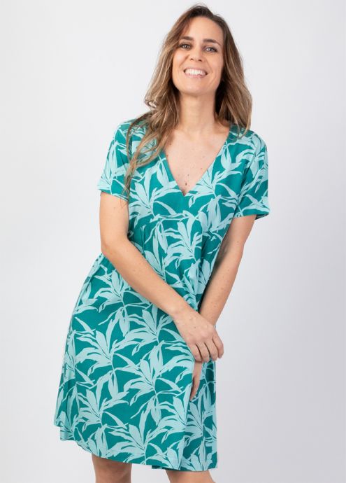 robe courte Claudia manches courtes coupe ample zoom