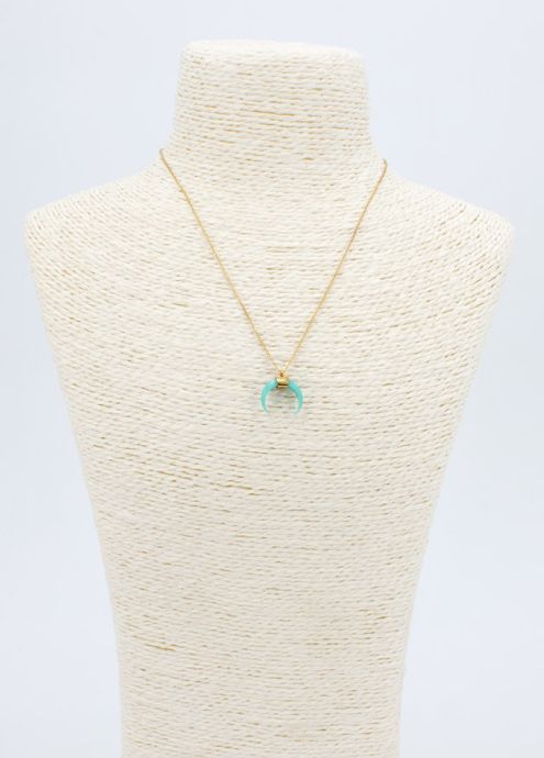 Collier Lune Bleu