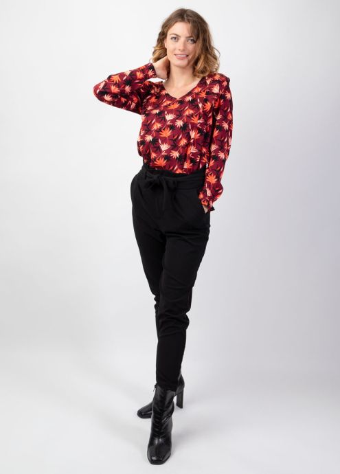 blouse hiver en twill de viscose face