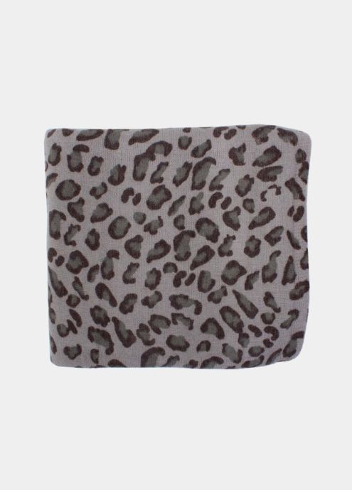 echarpe multiposition taupe face