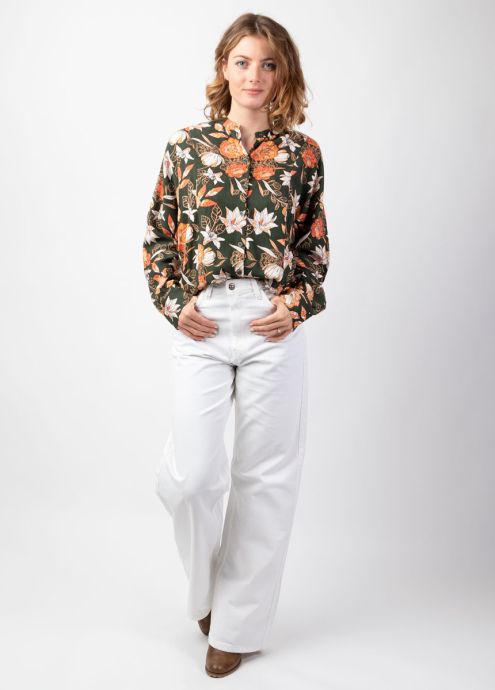 blouse hiver col mao zoom