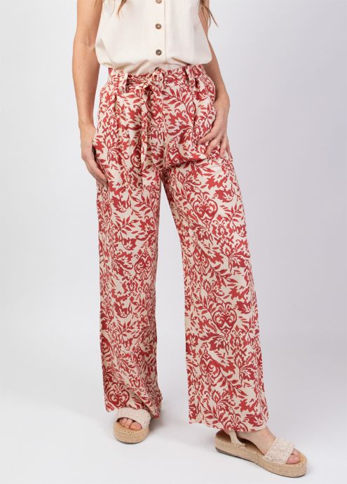 pantalon jambes larges en viscose zoom