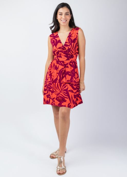 Coton Du Monde Robe courte femme été Melyna taille Empire