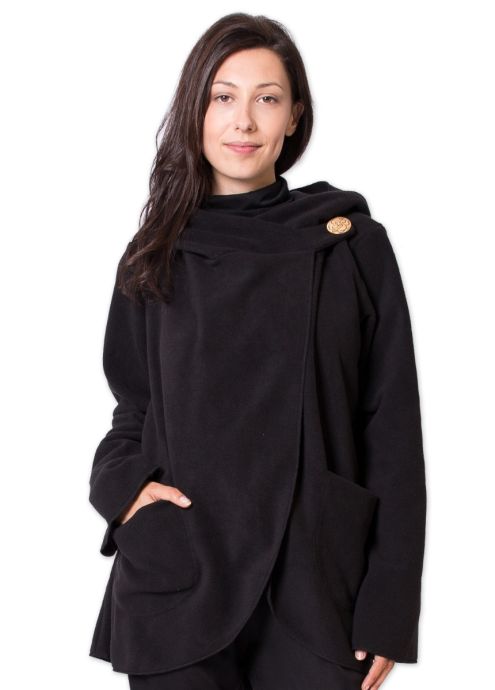 veste matiere polaire courte ottawa noire