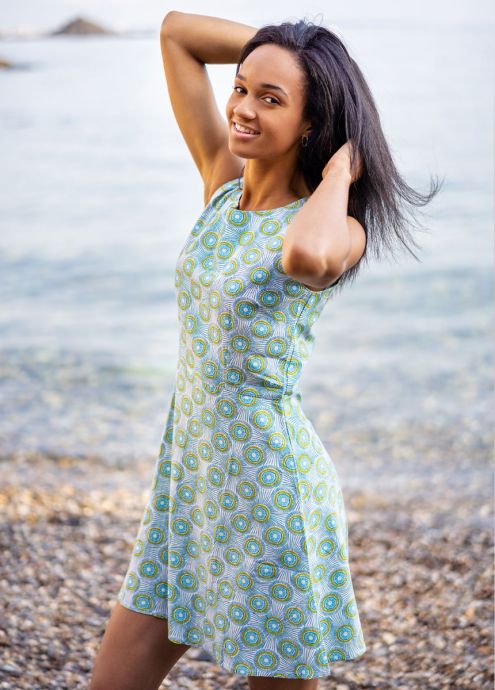 robe-patineuse-imprimé-vert