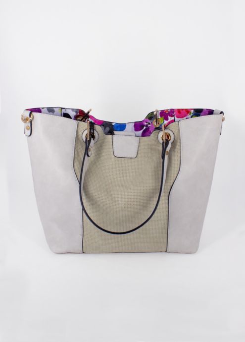 Sac à main réversible TIANA blanc