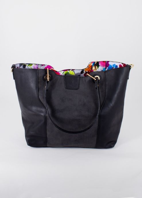 Sac à main réversible TIANA noir