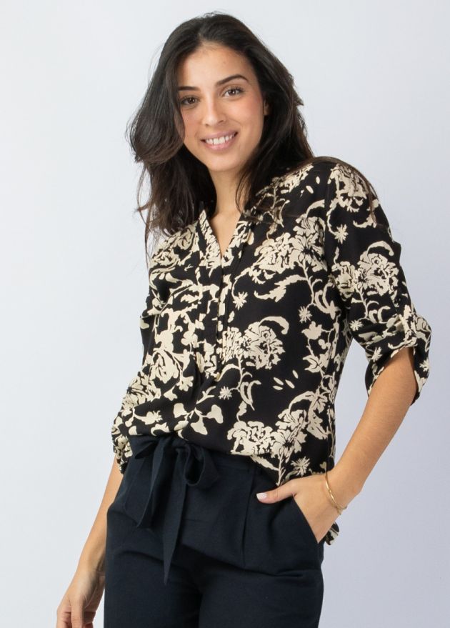 top style chemisier imprimé fleuri