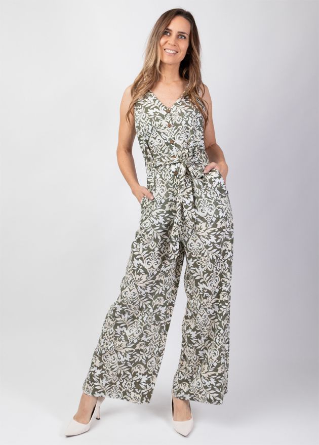 combinaison pantalon jambes larges face