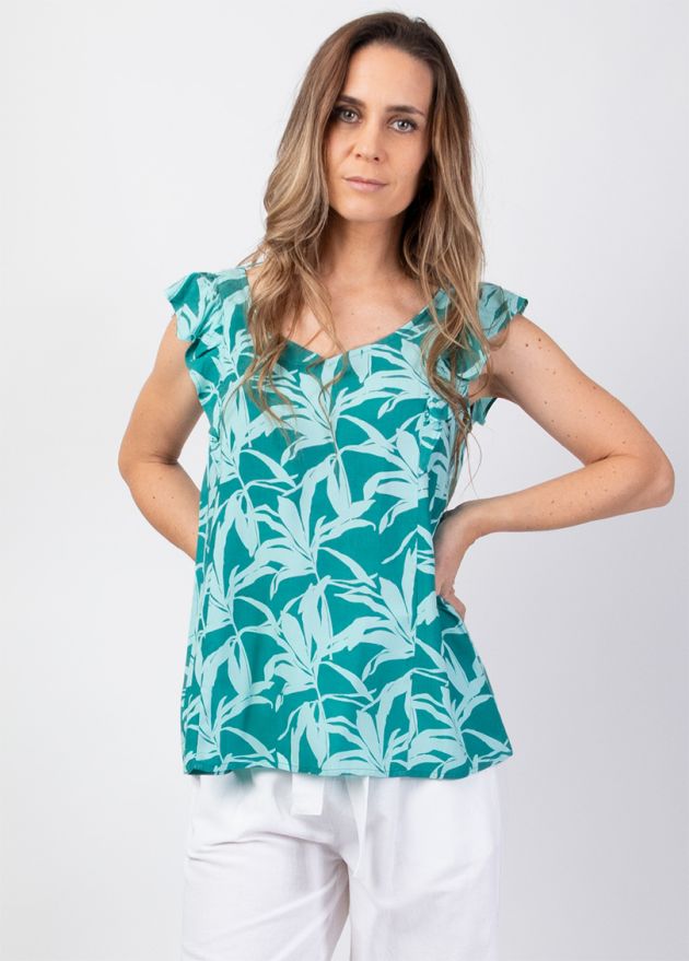 top femme été en viscose léger zoom