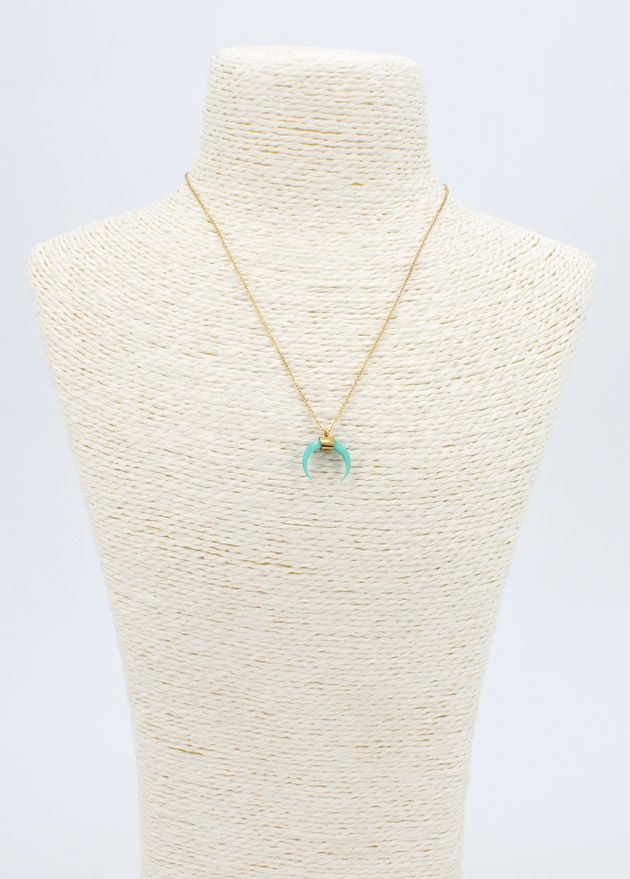 Collier Lune Bleu