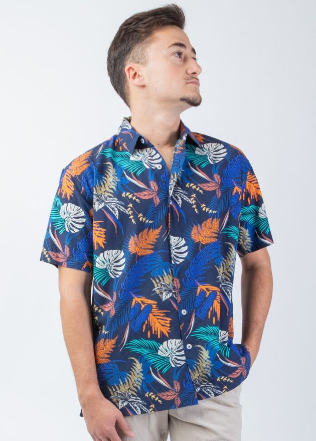 chemise homme classique été manches courtes zoom