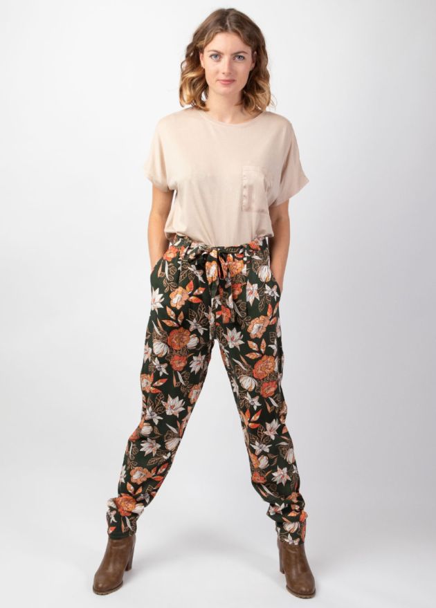 pantalon ethnique kaki