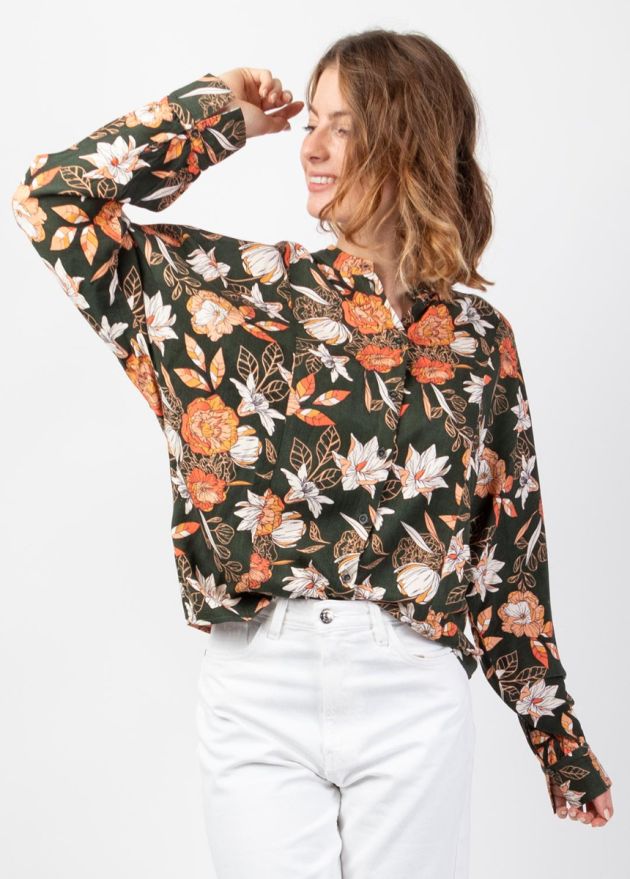 blouse hiver manches chauve souris