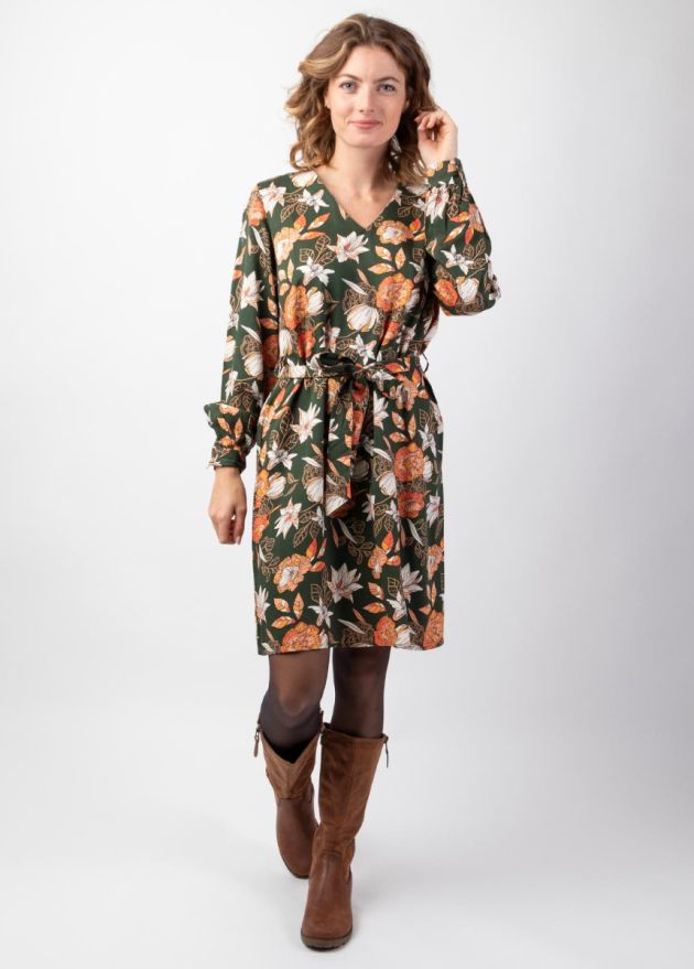 robe courte hiver manches longues face