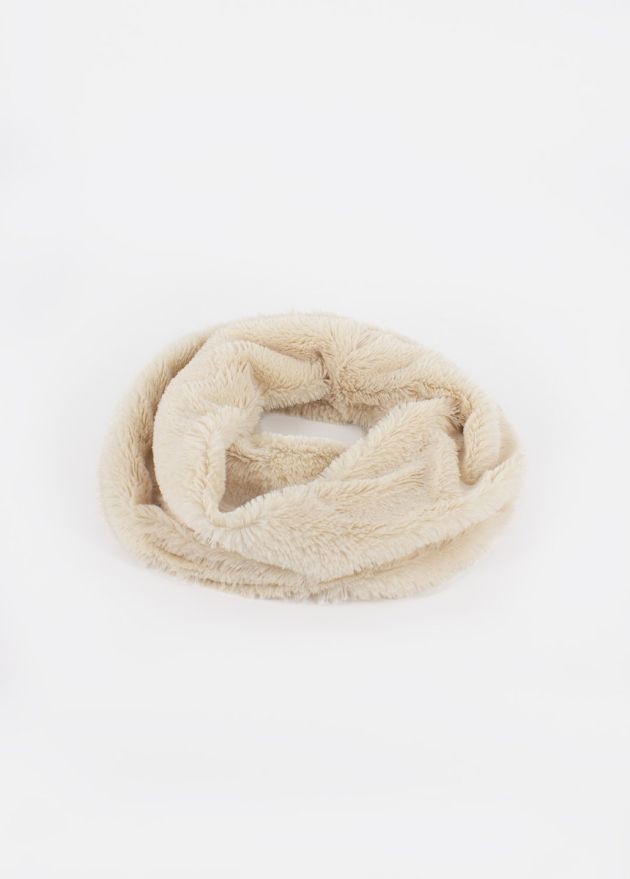 echarpe tour de cou polaire beige 2