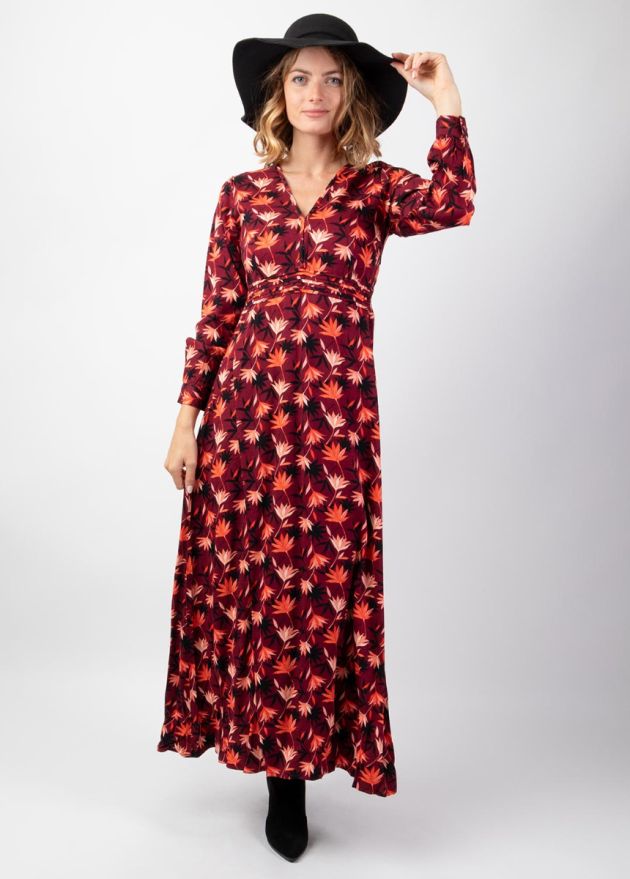 robe longue hiver manches longues face
