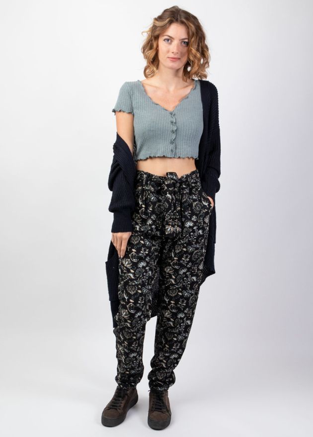 pantalon droit ethnique face