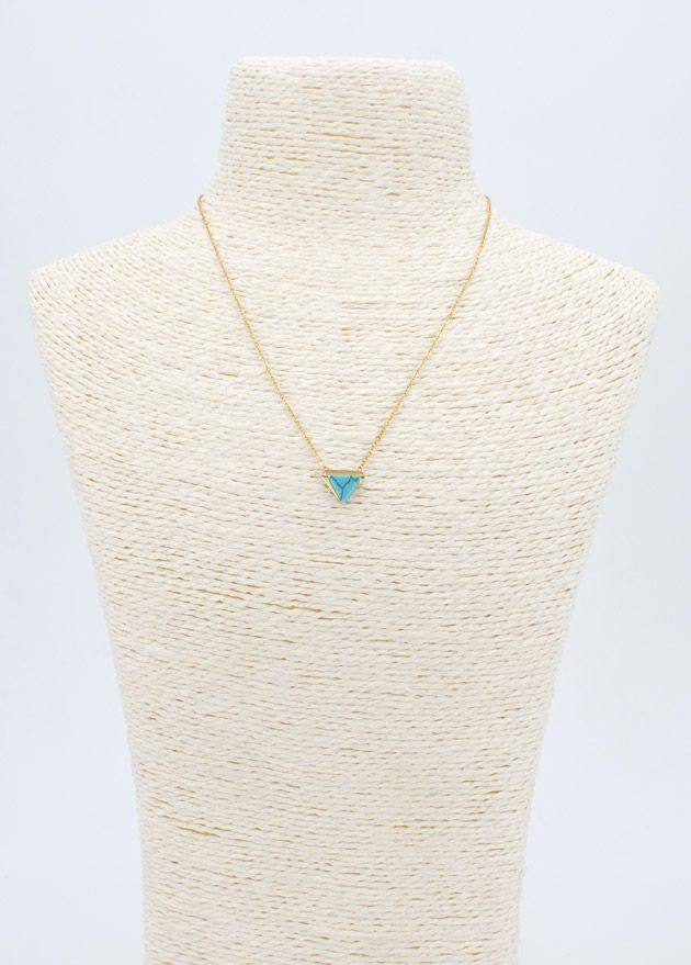 Collier Triangle Turquoise