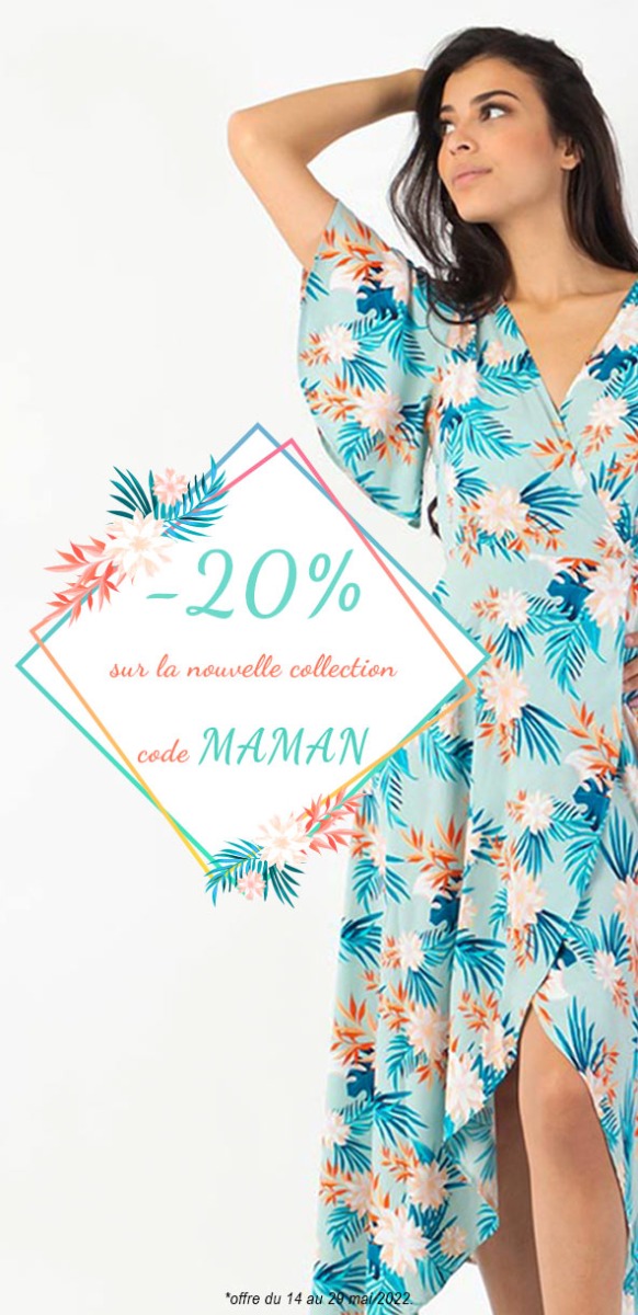 Code promo MAMAN Coton Du Monde Nouvelle Collection Printemps/Eté 2022 vêtements ethniques robe mode femme