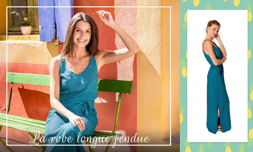 La robe longue fendue
