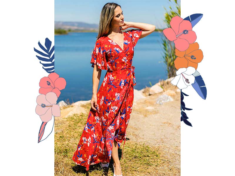 Robe longue Sakura
